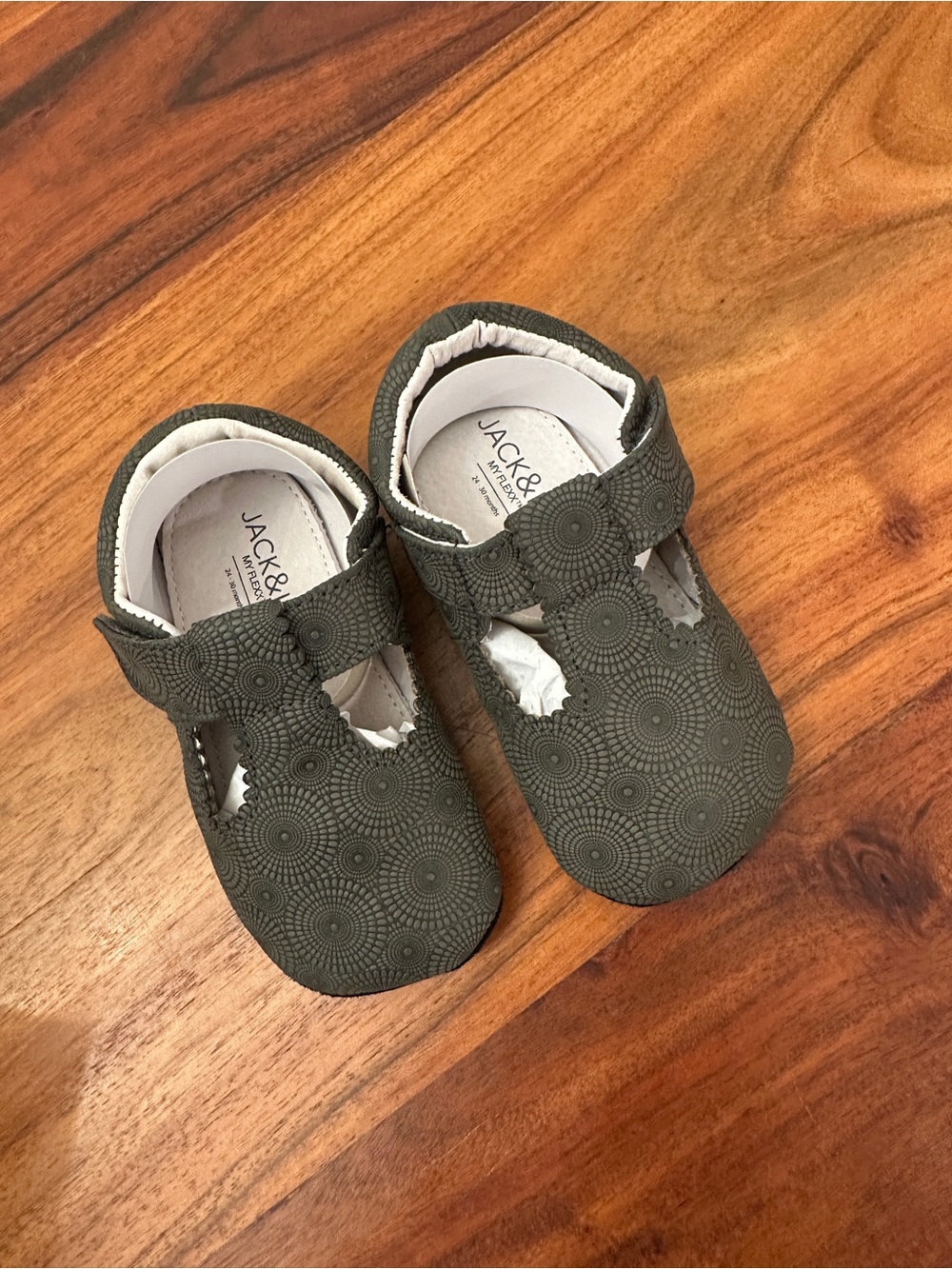 Jack & Lily Charcoal T-Strap Mary Jane Shoes for Toddler Girl